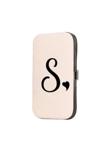 Initial Letter Print Travel Nail Care Set, Black A-Z Letters, Large Capacity Nail Care Storage Box, With Stainless Steel Tools, Ultra Sharp Anti-Splash Nail Clipper Set, Classic Design Scissor Case, Suitable For Beauty Essentials, Travel, Outings, Boarding School And Home Essentials. Perfect For Birthday Gifts, Graduation Gifts, Travel Accessories, Mother's Day Gifts, And Spring/Summer Essentials - Multicolor - View 16