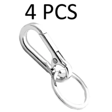 2/4/6 Peças Chaveiro de Gancho de Escalada de Zinco Gourde de Metal, Suporte de Anel Organizador, Chaveiro de Casal Fofo, Fivela de Moda Adequada para Casa, Chaves de Carro, Adequada para Homens e Mulheres. Presentes para Mãe, Pai, Formatura e Professor - Multicolorido - Visão 7