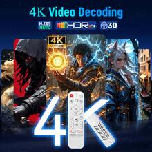 VELEC Android 14.0 TV Stick ATV 四核 WiFi 6 2.4G/5.8GHz 藍牙 5.0 4K HD 串流設備，兼容電視與投影機，Android ATV 即插即用智慧電視棒 - 白色 - 查看 2