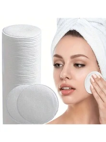 300/100/50pcs Round Makeup Remover Pads, Soft Cleansing Pads For Face, Eyes, Skin Care And Makeup Removal - Multicolor - View 5