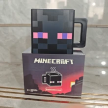Minecraft 1 pieza Taza de cerámica con diseño temático de 290ml, diseños de Creeper/Steve/TNT/Cerdo/Enderman, taza de café/té creativa de merchandising de juegos de dibujos animados - Multicolor - Ver 6