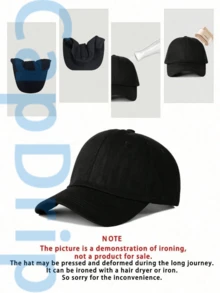 Black 1pc Unisex Von-Dutchs Print Baseball Cap, Sun Hat, Curved Brim, Dad Cap. Suitable For Daily Use And Outdoor Activities. Outdoor Adjustable Sun Cap. Spring-Summer Travel, Tourism, Beach Vacation Hat. - màu đen - Xem 6