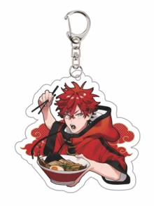 Serie de llaveros acrílicos de doble cara con diseños de dibujos animados lindos de la serie de anime Gokurakugai, accesorio para bolso, maleta, teléfono, coche. - Multicolor - Ver 17