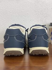 女士休闲运动鞋，新款运动鞋，透气百搭休闲系带平底白鞋，运动鞋，女鞋，舒适女鞋，优雅女士运动鞋，网球鞋，女士运动鞋，海军蓝 - 深藍色 - 查看 4