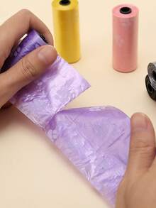 1 Roll/15pcs, 6 Rolls/90pcs, 8 Rolls/120pcs, 10 Rolls/150pcs, 20 Rolls/300pcs, 30 Rolls/450pcs Pet Waste Bags, Dog Poop Bags, Leak-Proof Convenient Outdoor Dog Waste Cleanup Bags, Easy To Clean - Multicolor - View 4