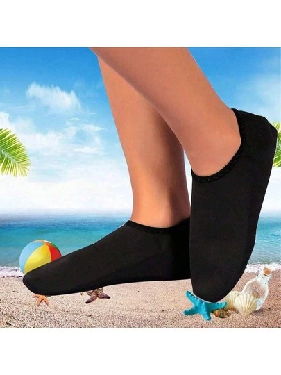 1 Pair 3mm Neoprene Diving Socks, Essential Accessories For Diving, Snorkeling, Swimming, Beach Activities