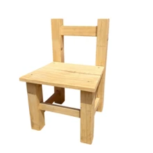 Sturdy And Durable Wooden Chair For Children, Child Design - Apricot - View 2