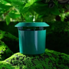 1pc Durable Snail & Slug Trap - Plastic Vegetable & Flower Cage, Pest Control, 3.94x4.33 Inches, No Power Or Battery Needed, Garden Slug Trap - Multicolor - View 2