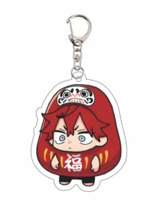 Serie de llaveros acrílicos de doble cara con diseños de dibujos animados lindos de la serie de anime Gokurakugai, accesorio para bolso, maleta, teléfono, coche. - Multicolor - Ver 26