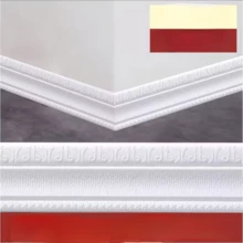 1 miếng nẹp viền tường tự dính kích thước 3.14" x 90.55", thích hợp cho ốp tường phòng ăn và trang trí trần nhà, nẹp trang trí bằng xốp dập nổi, giấy dán tường trang trí nhà cửa - A - Xem 12