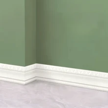 1 miếng nẹp viền tường tự dính kích thước 3.14" x 90.55", thích hợp cho ốp tường phòng ăn và trang trí trần nhà, nẹp trang trí bằng xốp dập nổi, giấy dán tường trang trí nhà cửa - A - Xem 13