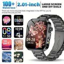Brand New HD Smart Sports Calling Bracelet, Featuring A 2.01-Inch Full Touchscreen Display, Call Answering, Smartwatch Functions, Message Notifications, USB Charging, Suitable For Both Men And Women - View 9