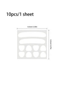 100/50/10片装面部贴片，用于改善法令纹、提拉面部肌肤、紧致嘴角和脸颊。 - 彩色 - 查看 10