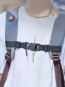 1pc Adjustable Backpack And Chest Bag Straps, Lightweight Minimalist Design With Secure Buckle Closure, Hiking Accessories, Camping Gear - Multicolor - View 5