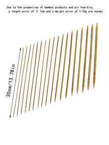 4pcs Extra Long Carbonized Bamboo Double-Ended Knitting Needles, 35cm Smooth Straight Sweater Needles, 2.0-10.0mm Multiple Sizes Available, Suitable For Large Sweater Making, Scarves And DIY Knitting Crafts - Knitting Needles - View 10