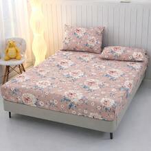 400 Thread Count Micropercal Bedding Set With Hemstitching, Double, Queen, And Single Sizes, Printed, Extra Soft And Comfortable Touch. - Rosa - Ver 3