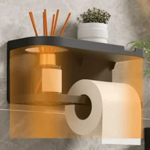 Tissue Box & Rack - สีขาว - ดู 2