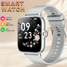 Reloj inteligente multifuncional de 1,83" con pantalla táctil completa para hombres y mujeres, con llamadas inalámbricas, podómetro, calorías, modos deportivos, cronómetro, notificaciones, cámara remota, seguimiento de distancia, reproductor de música y talla grande - Multicolor - Ver 9