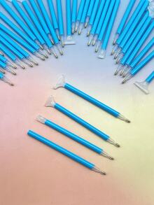 10pcs Blue Diamond Painting Drill Pens With 1/3/6/9 Drill Tips, Easy To Use And Improve Creative Efficiency, Suitable For 5D Diamond Art, Rhinestone DIY Crafts And Wall Decor Paintings - Sets - View 3