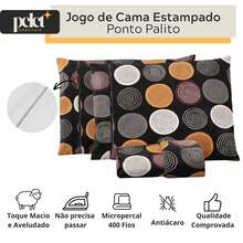 400 Thread Count Micropercal Bedding Set With Hemstitching, Double, Queen, And Single Sizes, Printed, Extra Soft And Comfortable Touch. - Negro - View 6