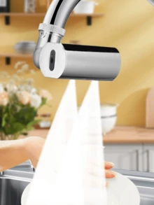 Pressure-Enhanced Kitchen Faucet With Mini Four-Speed Water Output, Waterfall-Style Rotating Multi-Directional Anti-Splash And Bubble-Proof Faucet Device - A - View 3