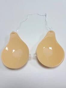 1/2 Pairs Halter Neck Invisible Lift Bra, Invisible Adhesive Bra, Invisible Transparent Shoulder Strap Adhesive Bra, Breast Petals For Women's Underwear And Backless Dresses. - Multicolor - View 5