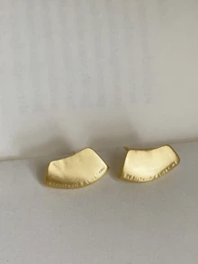 1 Pair Exquisite Textured Ear Stud Earrings, Niche Design - A - View 11