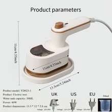 RAF Vaporizador de ropa portátil, con opciones de cable USB/eléctrico, plancha de vapor para el hogar, apto para telas y prendas de vestir, ideal para dormitorios de estudiantes y espacios pequeños, oferta especial para las temporadas de primavera y otoño - Blanco - Ver 12