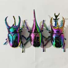 Colorful Beetle Model Decor, Insect Model Decor, Creative Stress Relief Gift For Friends And Family Who Enjoy It, Suitable For Garden And Home Decoration - Multicolor - View 4
