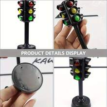 Traffic Light Toy Model, Scene Simulation, Simulated Traffic Light Road Sign Toys On Both Sides, Interactive Pedestrian Crossing Signal Light Road Sign Model, Creative And Novel Road Safety Awareness Toy, No Electricity Required, Construction Themed Party, Desktop Toy, New Year Gift - Multicolor - View 3