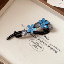 1pc Acrylic Resin Flower Minimalist Hair Clip - Multicolor - View 4