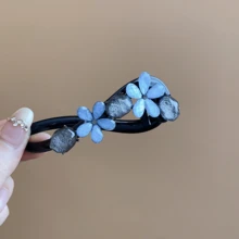 1pc Acrylic Resin Flower Minimalist Hair Clip - Multicolor - View 6