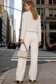 COACH Nolita 19 经典帆布印花拉链单肩包，优雅小巧的女士手提包，高品质时尚设计师钱包，适合日常使用和特殊场合 - 沙棕色 - 查看 3