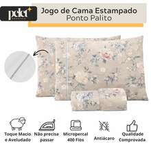 400 Thread Count Micropercal Bedding Set With Hemstitching, Double, Queen, And Single Sizes, Printed, Extra Soft And Comfortable Touch. - Màu Khaki - Xem 6