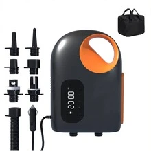 Inflatable Paddle Board Air Pump, Multi-Function Outdoor Inflatable Pump For Kayak, Canoe, SUP Paddle Board, High Power Smart Electric Air Pump With 12V, Suitable For Outdoor Tent, Swimming Ring - Black - View 14