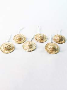 Adjustable Mini Straw Hat For Hamsters, Lizards, Chinchillas, Parrots, Small Birds Handmade Headdress - Champagne - View 4