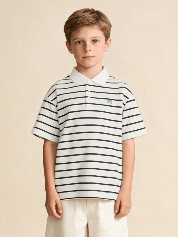 Balabala 2025 Summer Kids Short Sleeve T-Shirt, Boys' Quick-Dry Breathable Polo Shirt