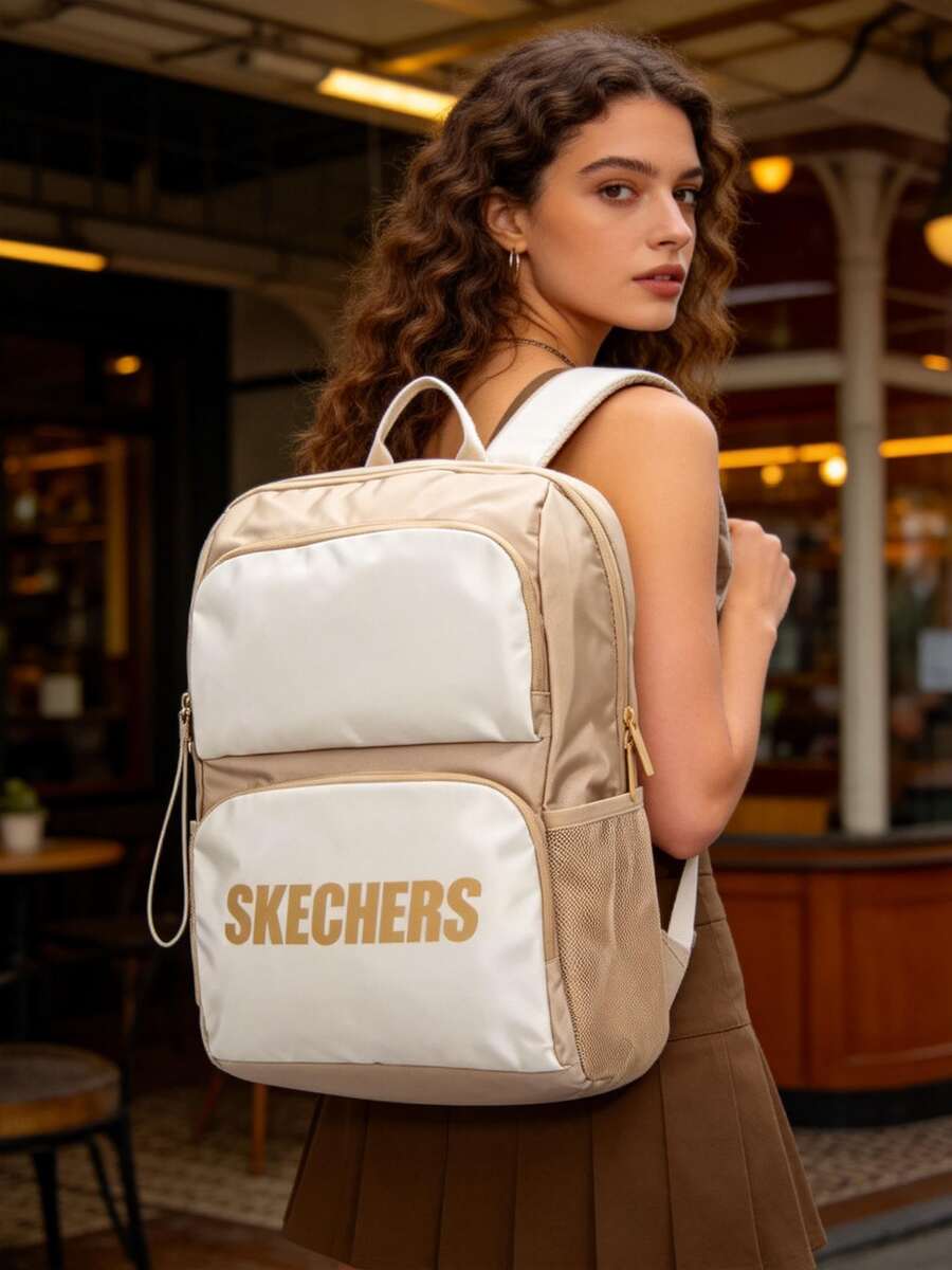 Mochila casual ligera unisex, modelo: L320U196-028R - Crema irlandesa - Ver 1
