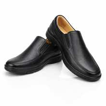 Men's Genuine Leather Slip-On Dress Shoe With Premium Orthopedic Comfort – Ultra Comfortable, Lace-Free, Ideal For Work - 黑色 - 查看 2