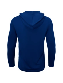 Pack de 4 Playeras con Capucha y Manga Larga para Hombre, Malla Micro Poliéster 150gsm, Transpirable, 8 Colores - azul real - Ver 7