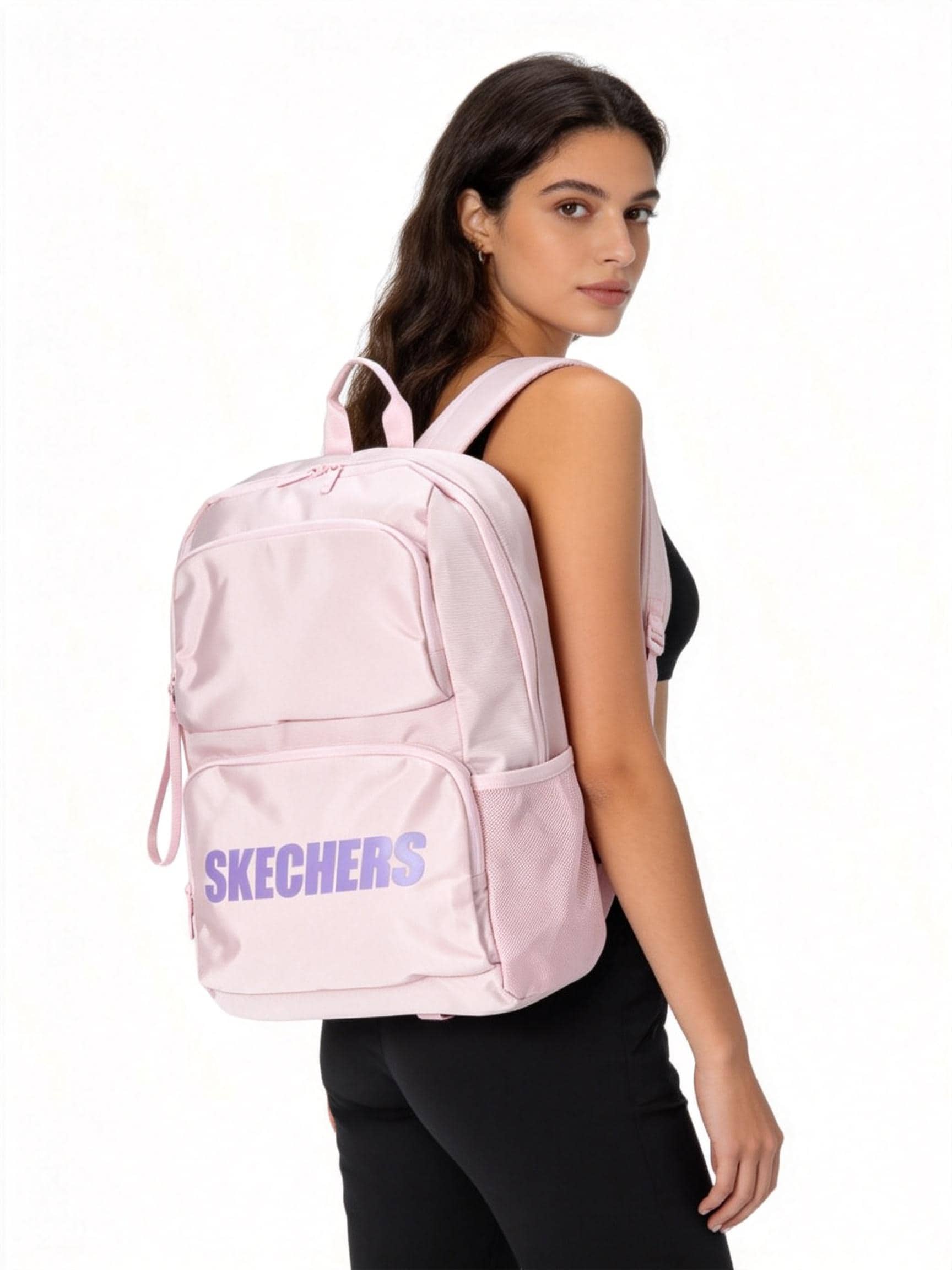 Skechers Large Capacity Unisex Backpack, Student School Bag L320U196-01F6 - Ice Pink - View 1