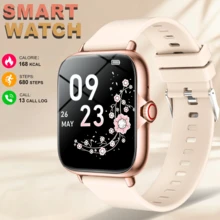 Reloj inteligente multifuncional de 1,83" con pantalla táctil completa para hombres y mujeres, con llamadas inalámbricas, podómetro, calorías, modos deportivos, cronómetro, notificaciones, cámara remota, seguimiento de distancia, reproductor de música y talla grande - Multicolor - Ver 5
