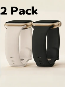 2条装多色硅胶表带，兼容 Series 11/10/9/8/7/6/5/4/3/2/1/Ultra，尺寸：38mm/40mm/41mm/42mm/44mm/45mm/46mm/49mm - 柔软运动表带，男女通用，时尚配饰，适合健身游泳。 - 44/45/46/49/42mm(S 3 2 1) - 查看 16