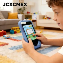 JCXCMEX 蓝色恐龙仿真智能手机玩具，适合女孩，硅胶恐龙手机壳，双摄像头，音乐播放器，学习游戏，益智玩具，节日礼物 - 藍色 - 查看 7