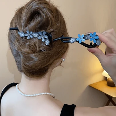 1pc Acrylic Resin Flower Minimalist Hair Clip