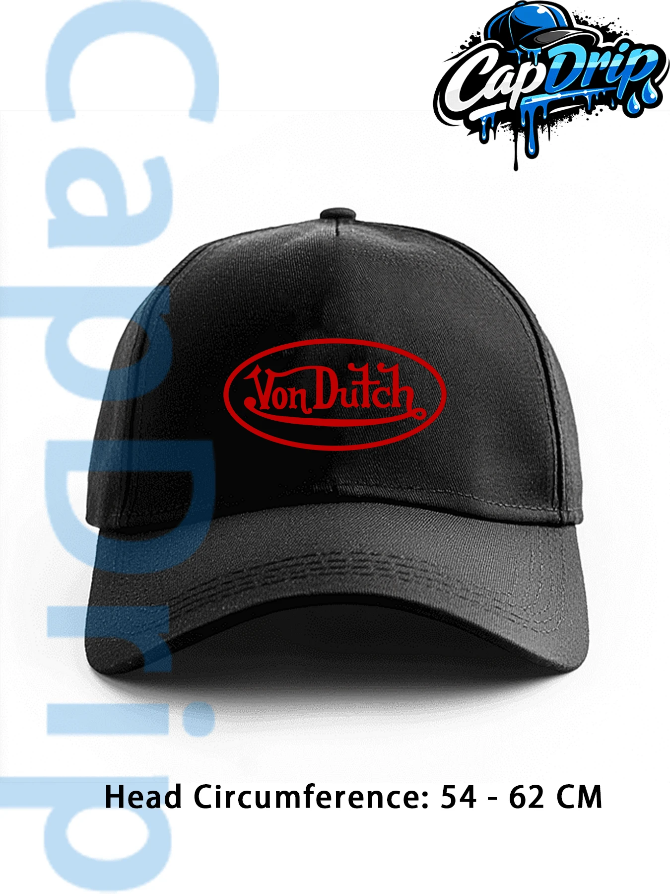 Black 1pc Unisex Von-Dutchs Print Baseball Cap, Sun Hat, Curved Brim, Dad Cap. Suitable For Daily Use And Outdoor Activities. Outdoor Adjustable Sun Cap. Spring-Summer Travel, Tourism, Beach Vacation Hat. - 黑色 - 查看 1