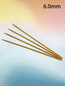 4pcs Extra Long Carbonized Bamboo Double-Ended Knitting Needles, 35cm Smooth Straight Sweater Needles, 2.0-10.0mm Multiple Sizes Available, Suitable For Large Sweater Making, Scarves And DIY Knitting Crafts - Knitting Needles - View 12