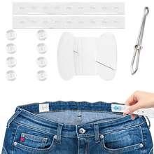 2件装孕妇牛仔裤可调节弹力纽扣腰带延长器 - 彩色 - 查看 12