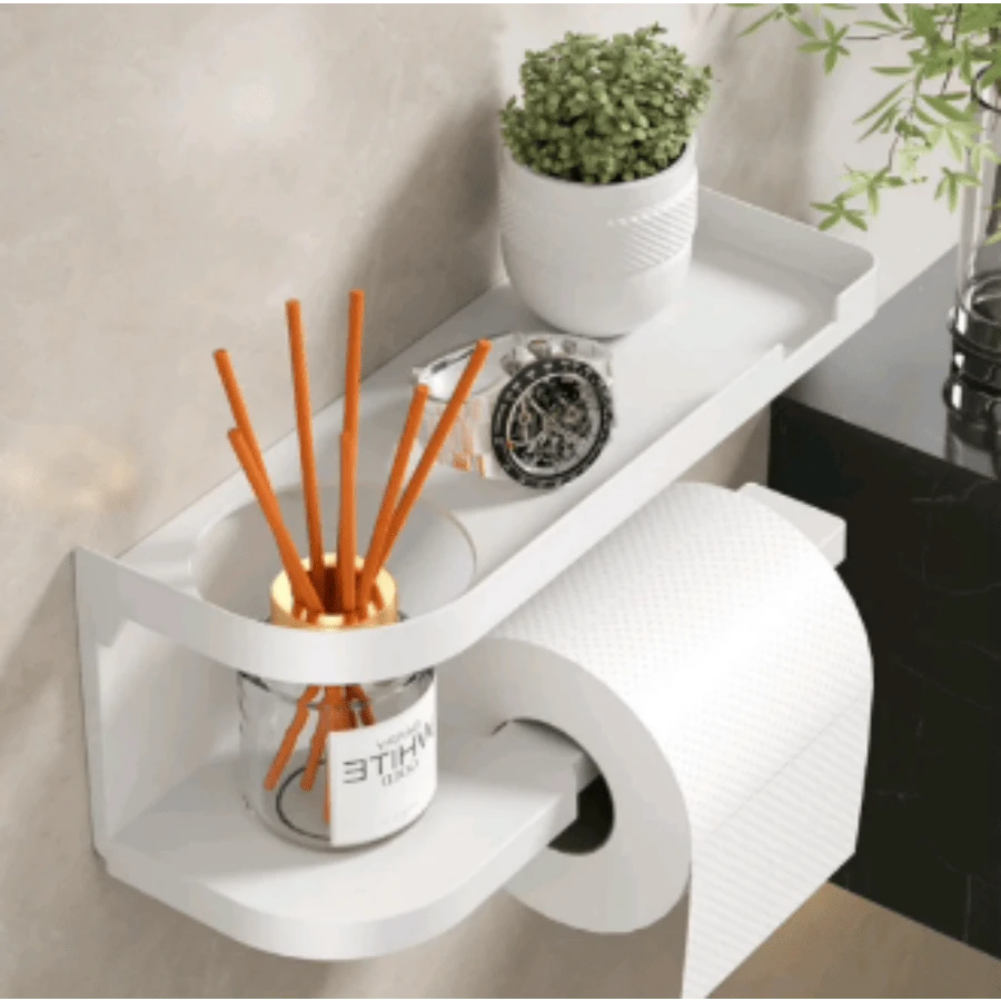 Tissue Box & Rack - สีขาว - ดู 1