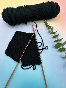 4pcs Extra Long Carbonized Bamboo Double-Ended Knitting Needles, 35cm Smooth Straight Sweater Needles, 2.0-10.0mm Multiple Sizes Available, Suitable For Large Sweater Making, Scarves And DIY Knitting Crafts - Knitting Needles - View 8
